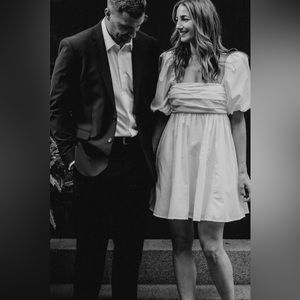 Emerson Poplin Puff Sleeve Mini Dress